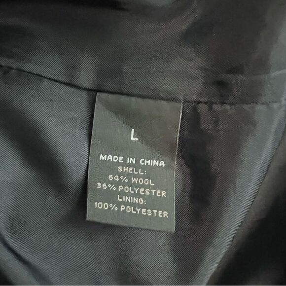 Express Wool Blend Asymmetrical Moto Style Jacket Size L - Picture 8 of 9